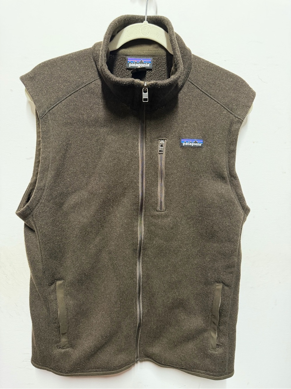 Patagonia Men’s Brown Fleece Zip-Up Vest